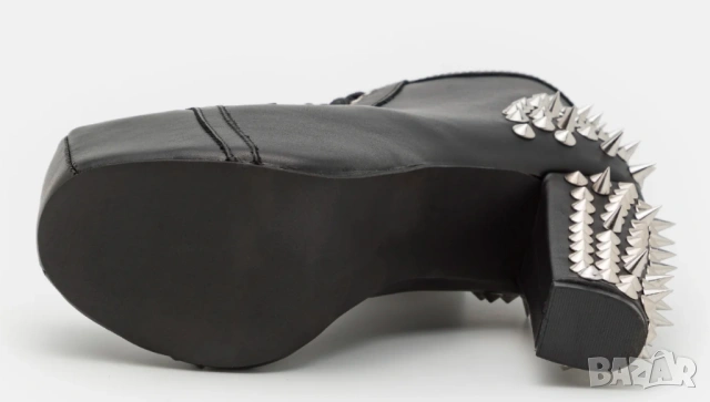 Боти на платформа с шипове Jeffrey Campbell "Havana Last" ,  номер 37, снимка 6 - Дамски боти - 53489583