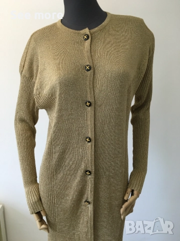 GOLDEN LION жилетка със златен ефект XL, снимка 2 - Жилетки - 52416698