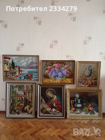 Стари гоблени големи, ръчно изработен в австрийско ателие. 