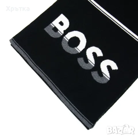 Hugo Boss - Оригинален мъжки зимен шал, снимка 4 - Шалове - 47462878