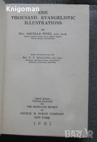 One Thousand Evangelistic Illustrations 1921 