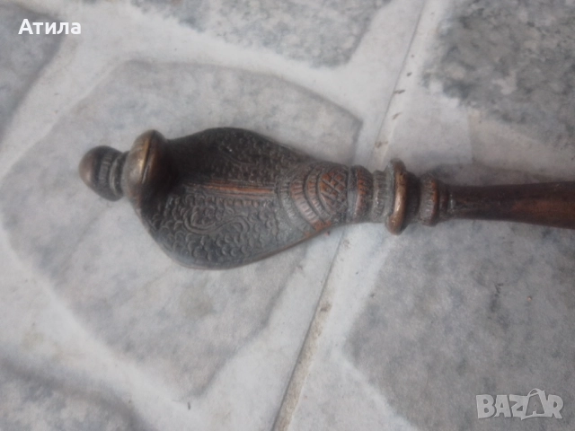 древна лъжица бронз, снимка 2 - Антикварни и старинни предмети - 51475839