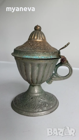 Старинно бронзово кадило, тамянник . 