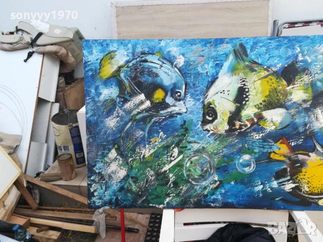РИБИ-ГОЛЯМА КАРТИНА 1510251553, снимка 2 - Картини - 52064187