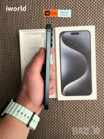 КАТО НОВ❗️ iPhone 15Pro Max ❗️Лизинг от 58лв/❗️Blue Titanium❗️ГАРАНЦИЯ ❗️256, снимка 7 - Apple iPhone - 51508275