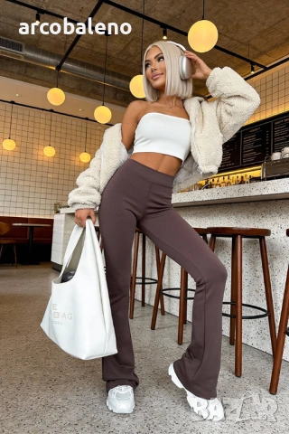 Дамски оформящи разкроени панталони Dream Fit Regular, 2цвята , снимка 7 - Панталони - 53758751