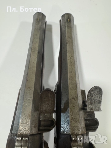 Чифт кремъчни пистолети, снимка 9 - Антикварни и старинни предмети - 52297466