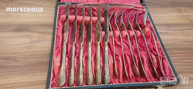 Прибори за хранене със сребърно покритие 