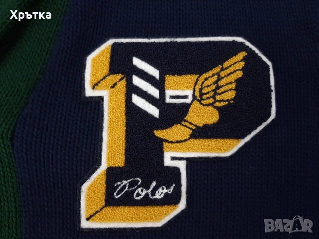Polo Ralph Lauren Letterman P-Wing - Оригинална жилетка размер XL, снимка 7 - Пуловери - 54067588