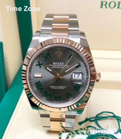 Rolex Datejust 41mm Two-Tone Yellow Gold White Dial Automatic Различни Варианти, снимка 13 - Мъжки - 48183385