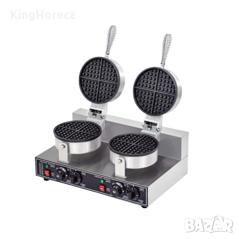 Професионален уред за кръгли белгийски вафли