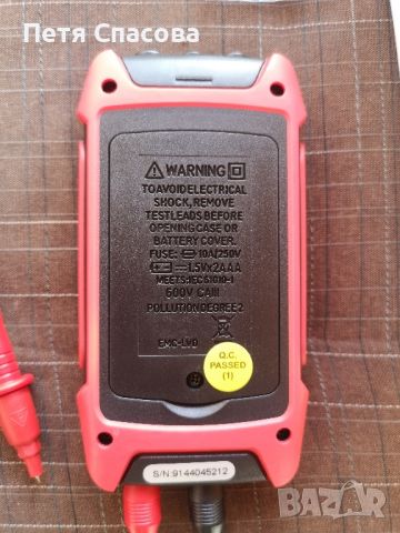 Интелигентен цифров мултиметър, мултицет, измервателен уред, Smart Multimeter ANENG SZ02, снимка 14 - Друга електроника - 45471592