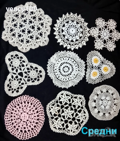 Покривки и подложки, плетени на една кука, снимка 2 - Декорация за дома - 52864813