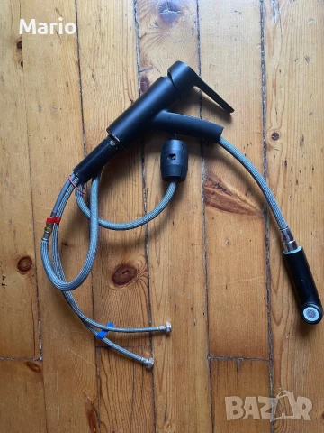 Grohe смесител за кухня черен, снимка 3 - Мивки - 51412551