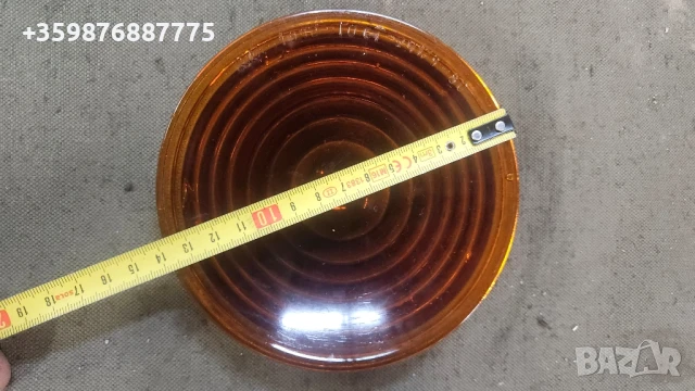 Стъкло железопътен светофар семафор руски руско руска влак локомотив , снимка 7 - Антикварни и старинни предмети - 50635183