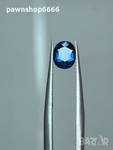 Естествен синьо-зелен сапфир – 0.85 ct  Овал  Отличен търговски клас, снимка 4 - Други - 52652693