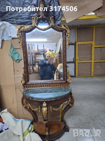 Конзола с огледало внос от Гърция , снимка 2 - Огледала - 52893361