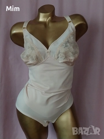 100 D Еластично моделиращо боди в цвят шампанско 