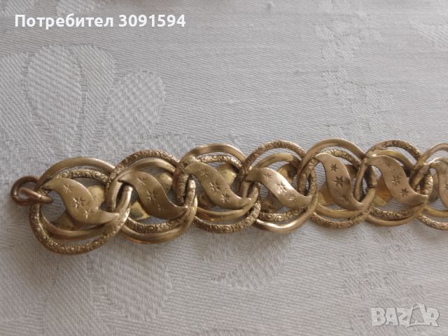 Стара Доста рядък колекционерски накит, Бижу Дубле (позлата), снимка 7 - Антикварни и старинни предмети - 45295457