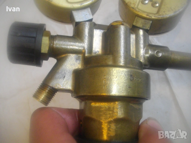 Качествен оригинален немски РЕДУЦИР ВЕНТИЛ ЗА КИСЛОРОД ЗА ОКСИЖЕН с искрогасител и манометри 315 bar, снимка 15 - Други инструменти - 54010902