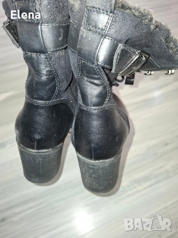 Дамски черни елегантни боти в размер 41. , снимка 5 - Дамски боти - 52800473
