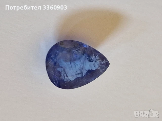 Скъпоценен камък-Танзанит-3.40 карата, снимка 3 - Пръстени - 50850701