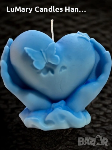 Свещ “Сърце в ръце”, снимка 7 - Декорация за дома - 53223513