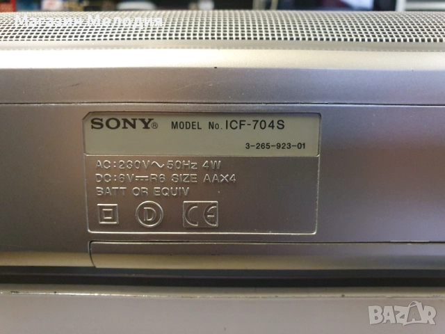 Радио SONY ICF-704S Silver 1 В отлично техническо и визуално състояние., снимка 12 - Радиокасетофони, транзистори - 22016595