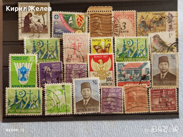 Стари пощенски марки от цял свят смесени КЕНИЯ, АМЕРИКА, БЕЛГИЯ за КОЛЕКЦИЯ ДЕКОРАЦИЯ 52000