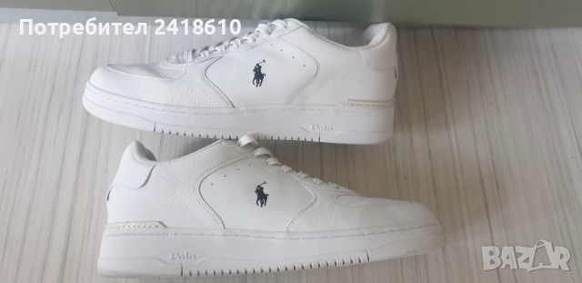 POLO Ralph Lauren Leather Mens Size 48/31 .5 см ОРИГИНАЛ! Мъжки кецове от естествена кожа!, снимка 7 - Кецове - 52424240