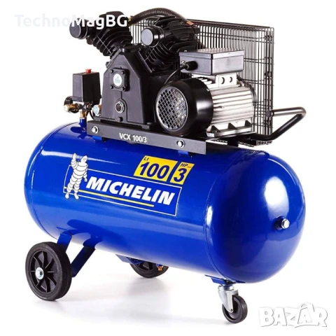 Компресор за въздух Michelin VCX 100 , 2.2 kW , 100L, снимка 1