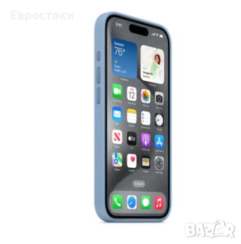 Оригинален калъф Apple Silicone Case with MagSafe за iPhone 15 Pro, снимка 2 - Калъфи, кейсове - 46462275