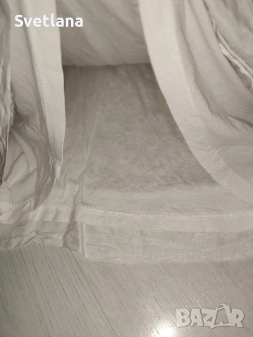 Бяла дамска блуза от 100% памук/коприна, снимка 9 - Туники - 54117485