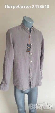 Hugo Boss Race_1_M Len/ Лен Regular Fit Mens Size S НОВО ОРИГИНАЛ! Мъжка Ленена Риза., снимка 9 - Ризи - 54192974