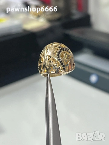 Златен пръстен 14 карата 4,51 грама , снимка 5 - Пръстени - 54162790