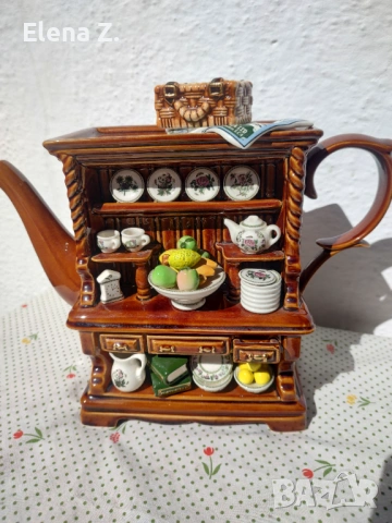 Подписан рядък чайник Portmeirion Botanic Garden Cardew, снимка 13 - Декорация за дома - 53808895