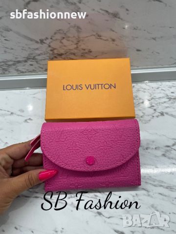 Louis Vuitton розово портмоне реплика, снимка 5 - Портфейли, портмонета - 45885567