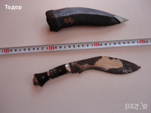 Стар нож кукри рог с кания 