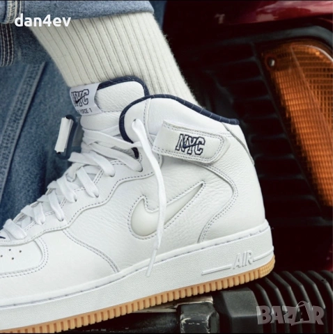 Air Force 1 Mid Jewel "NYC Midnight Navy" , снимка 3 - Маратонки - 54197245