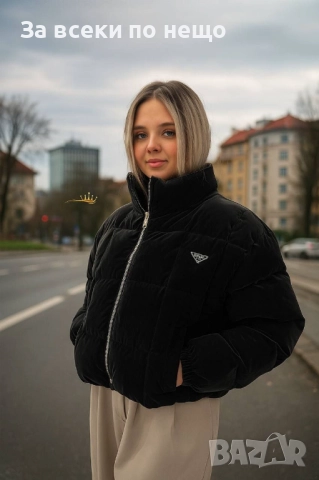 Prada Дамско Черно Зимно Яке Код E912, снимка 2 - Якета - 51915524