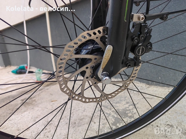 28" Kalkhoff, S размер 46см, дамски трекинг градски алуминиев велосипед, снимка 13 - Велосипеди - 53035606