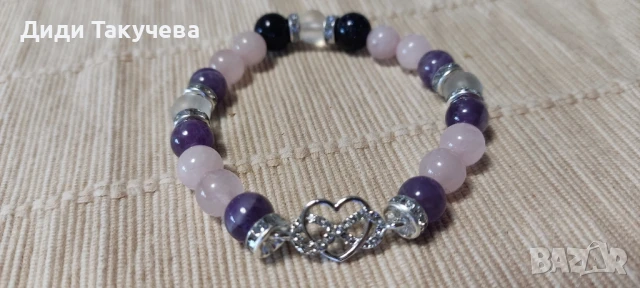 Гривни от естествени камъни. Вземете подарък за любимата жена. Медальон Дървото на Живота., снимка 4 - Гривни - 14768007