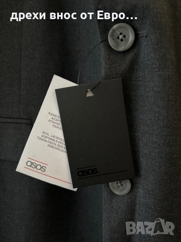 ASOS PLUS 48” мъжки комплект сако и елек , снимка 4 - Сака - 52351645