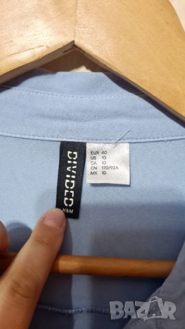 Светлосинья риза H&M Divided, снимка 5 - Ризи - 46814827