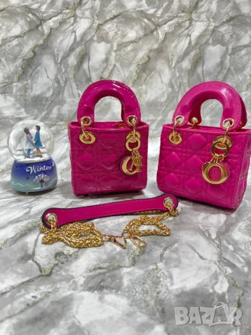 мини чанти christian dior 12х12см, снимка 12 - Чанти - 50776309