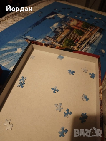 ​Картина от пъзел 500 ч. - Лондон (Биг Бен) в бяла рамка със стъкло, снимка 5 - Картини - 53093580