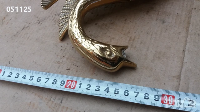 масивен бронзов кран с форма на птица , снимка 7 - Форми - 50659912