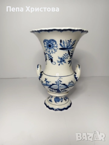 Meissen- ваза от немски порцелан, снимка 2 - Вази - 53663700