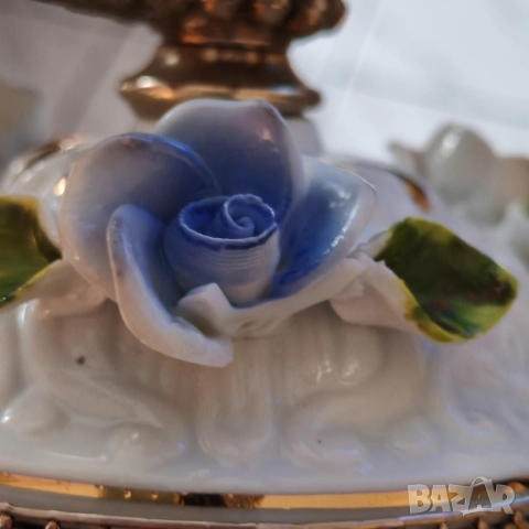 Стара порцеланова,настолна лампа. , снимка 11 - Антикварни и старинни предмети - 52650429