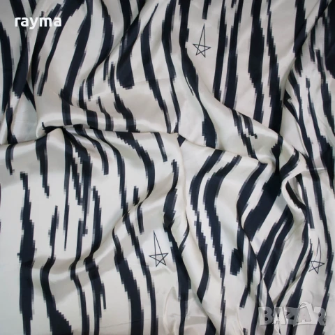 Плат Rick Owens вискоза принт зебра, снимка 3 - Панталони - 51138430